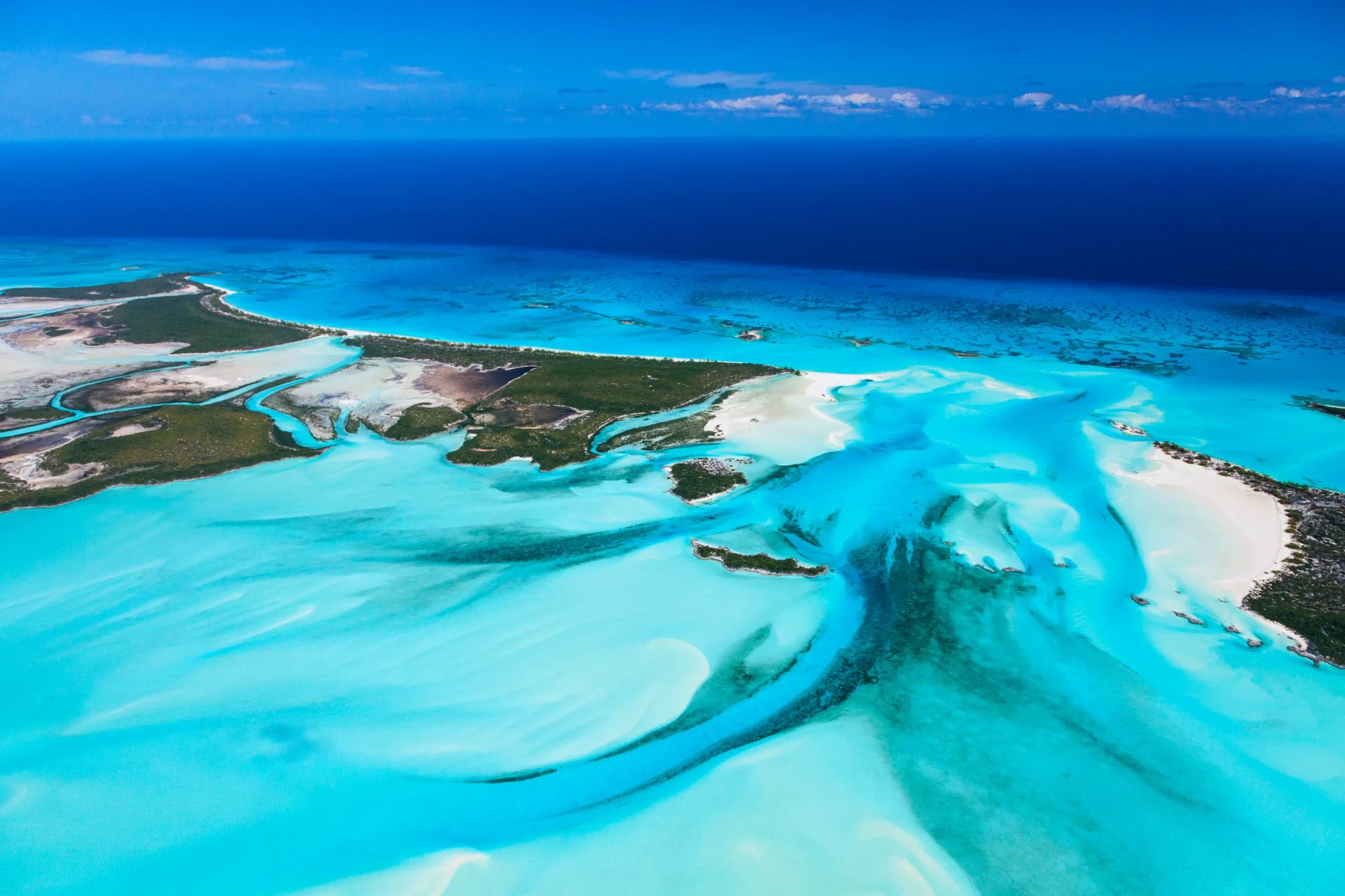 Exuma Cays Luftaufnahme – Bahamas