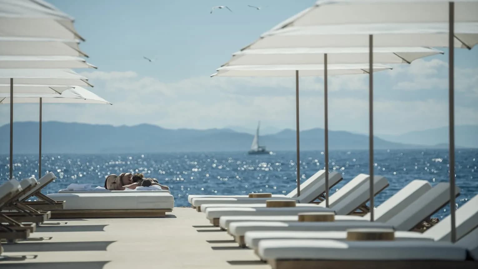 Blick über die Athener Riviera und die Ägäis