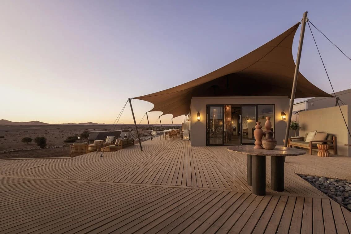 Little Kulala Lodge im Sand vor den Dünen von Sossusvlei