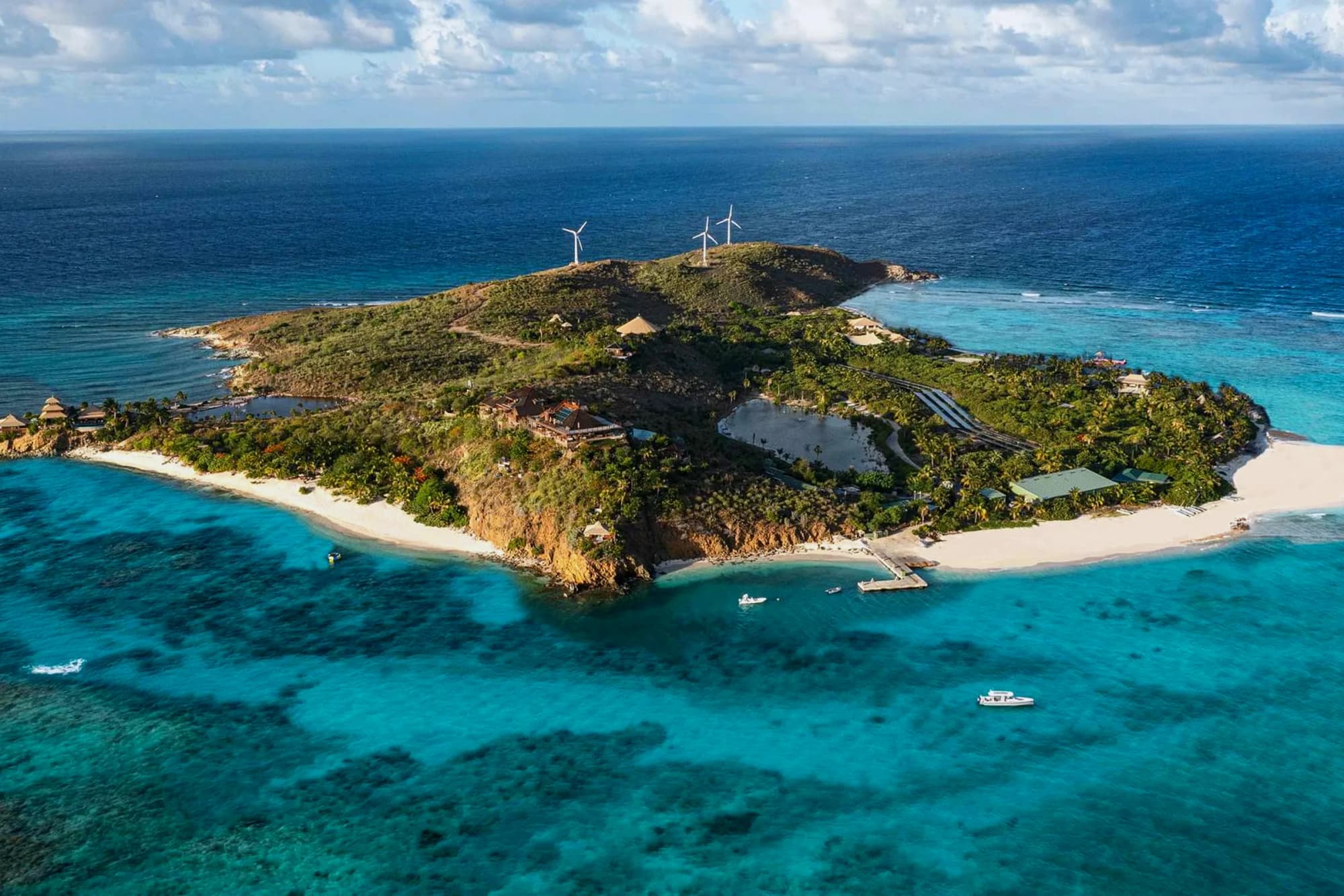 Necker Island Luftaufnahme