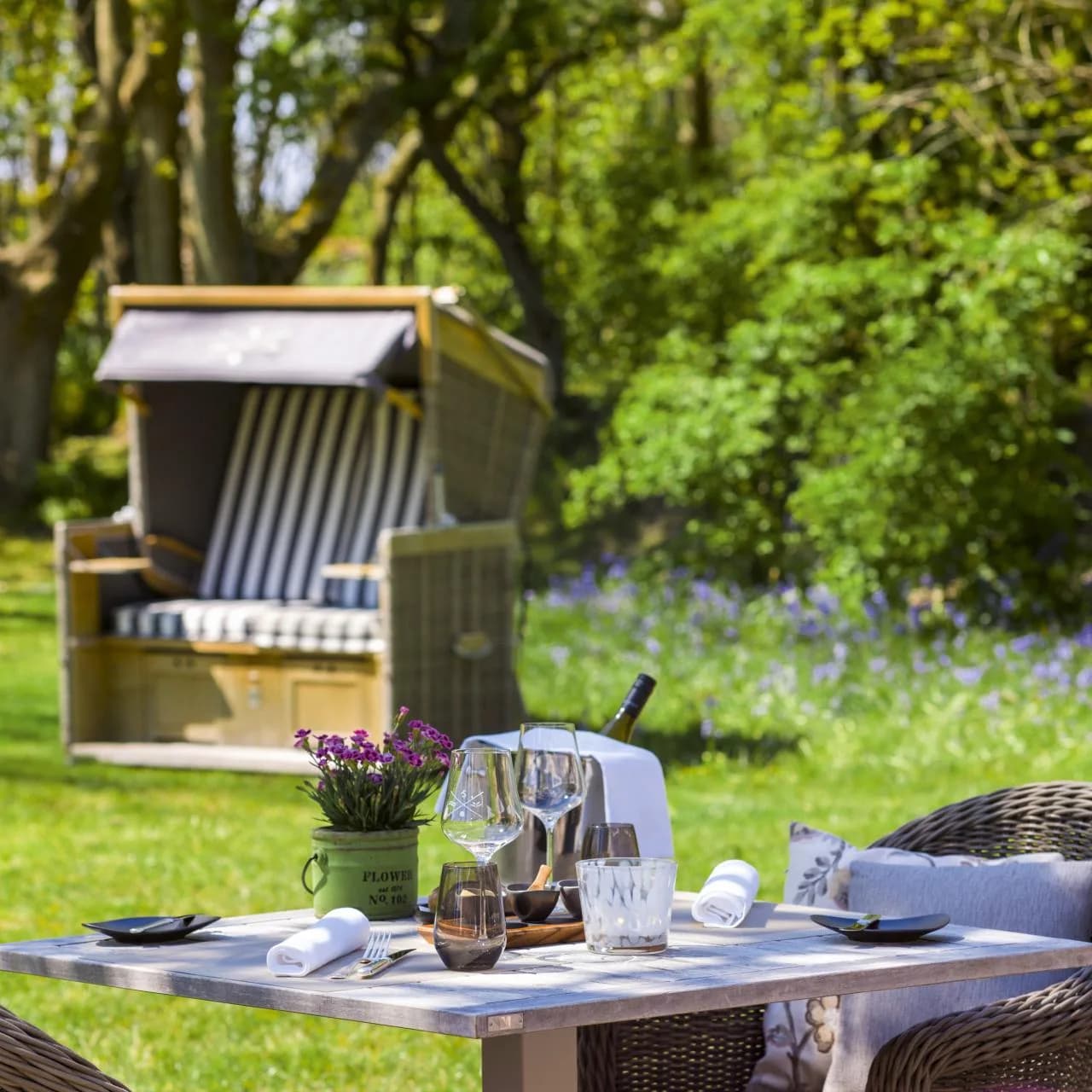 Garten des Severin's Resort & Spa