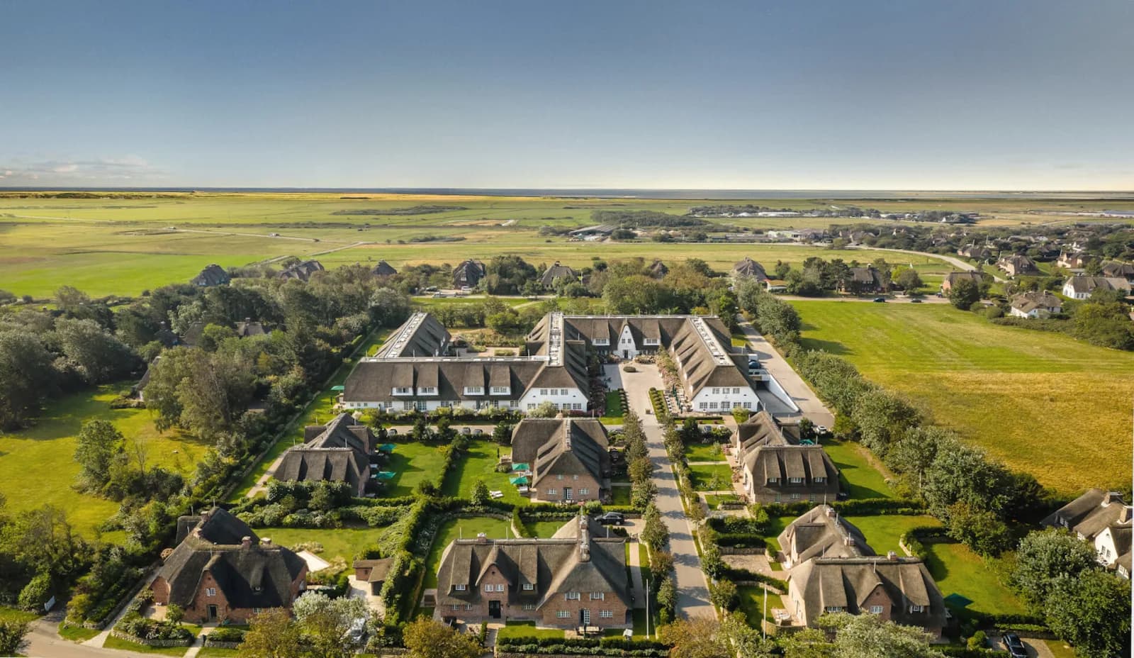 Severin's Resort & Spa aus der Luft, Keitum auf Sylt