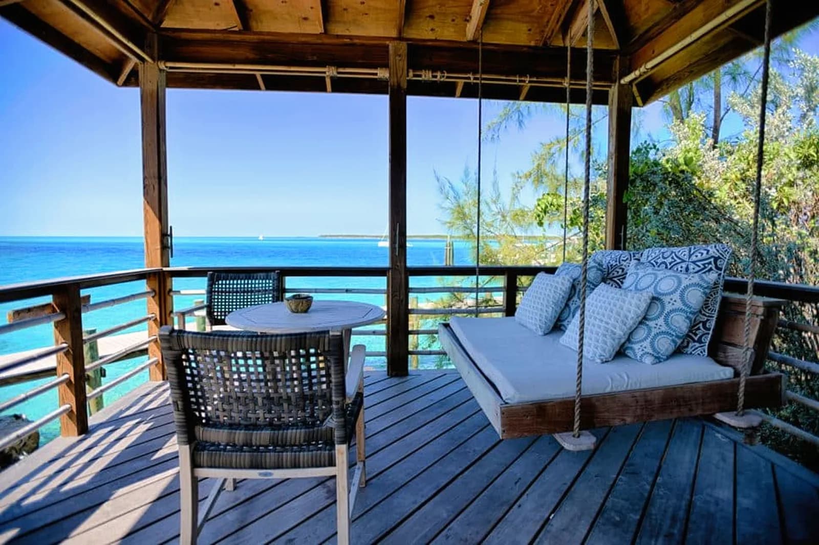 Staniel Cay Yacht Club Terrasse – Bahamas