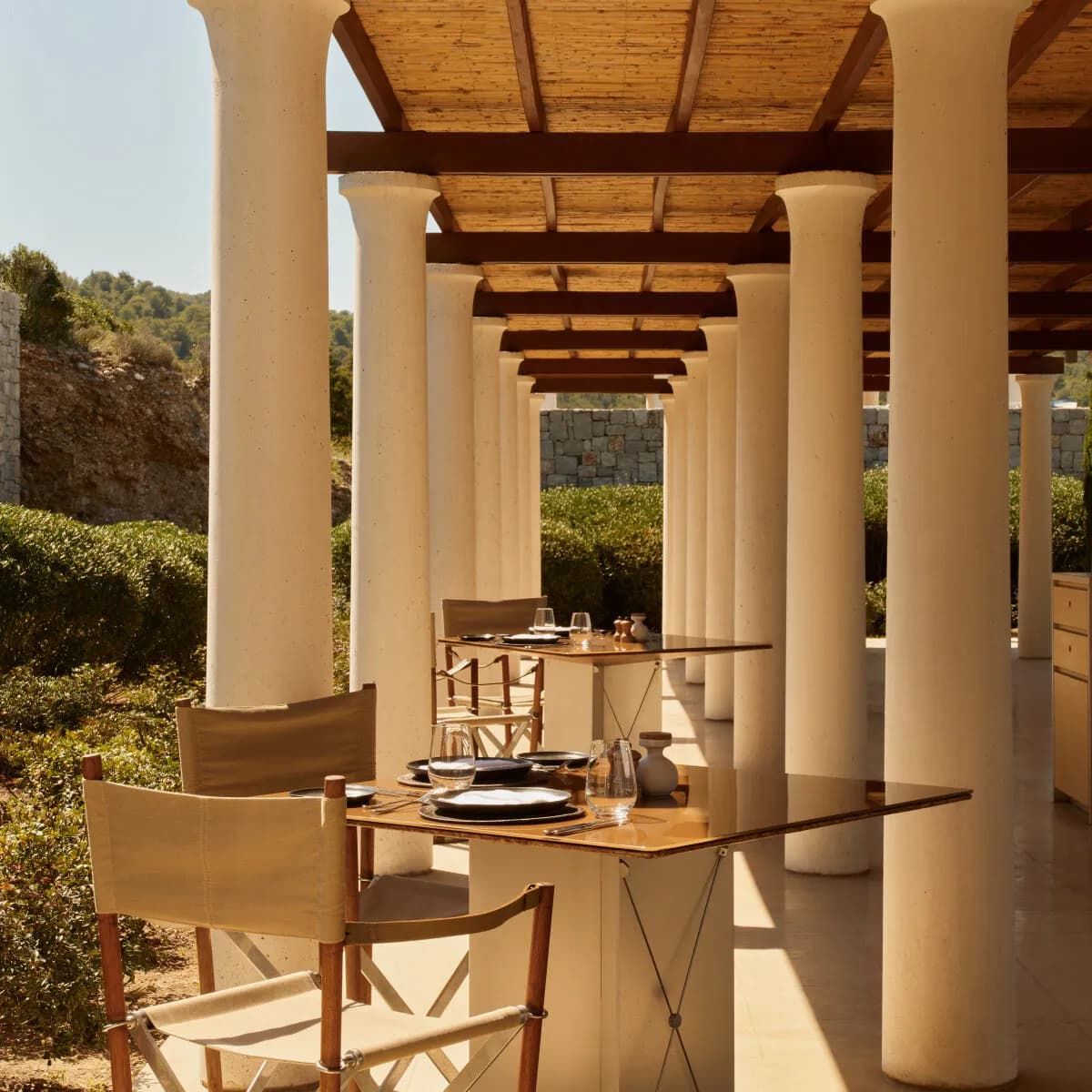 Amanzoe Resort – Restaurantterrasse