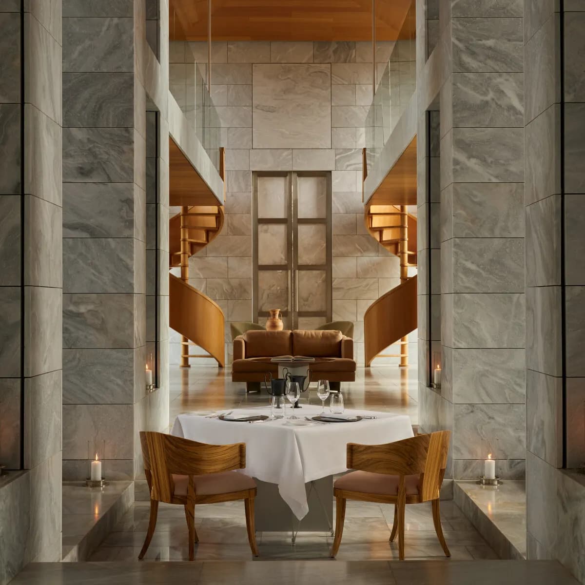 Amanzoe Resort – Restaurant mit Blick über die Olivenhaine